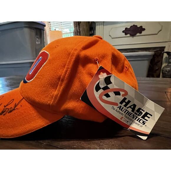 Tony Stewart & Other Unknown Autographed Hat Orange New NWT #20 Racing Nascar - Picture 3 of 9